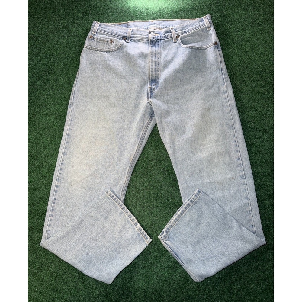 Levi's 505 Regular Fit Light Wash Jeans Mens W38 L32